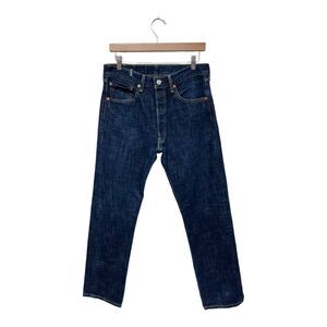 Levi’s | 501 Men’s Dark Wash Button Fly Rigid Denim Jeans 32X32